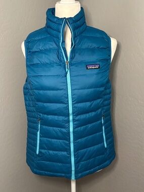 Patagonia Down Puffer Vest Teal Size Medium